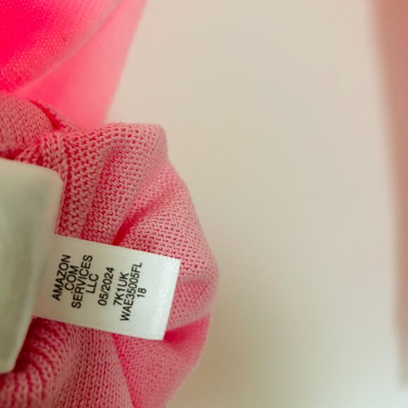 NWT Amazon Essentials Womens Pink V-Neck Classic Casual Pullover Sweater Size L - Picture 4 of 10